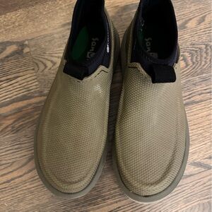Sanuk Men's Olive Slip-On Loafers